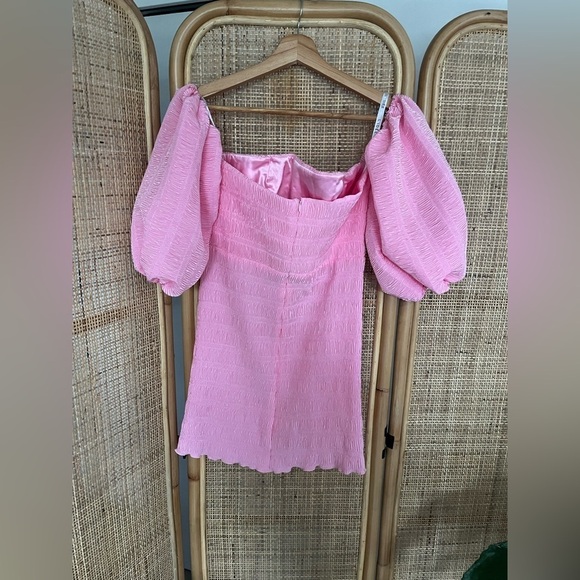 L'IDEE Art Deco Mini Dress in Lipstick - Picture 8 of 13